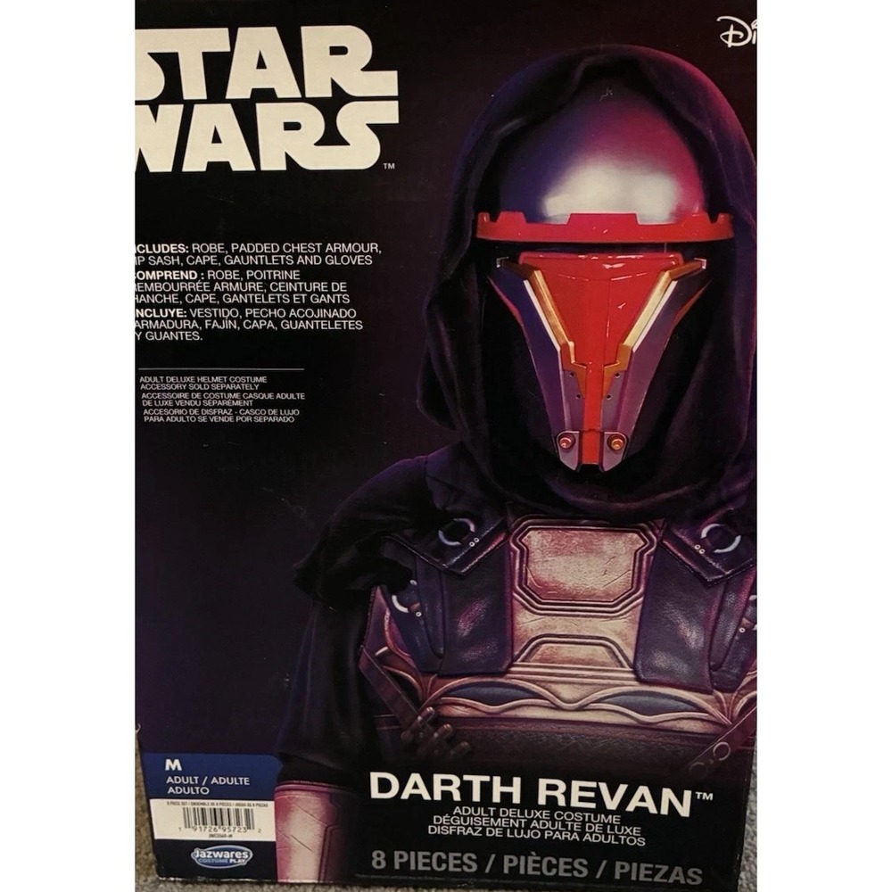 Star Wars Darth Revan Adult Deluxe 6-Piece Costume Jazwares New in Box Men's L!